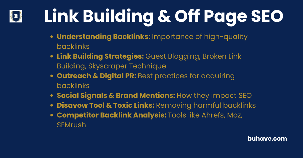 Link Building, Backlinks, and Off Page SEO