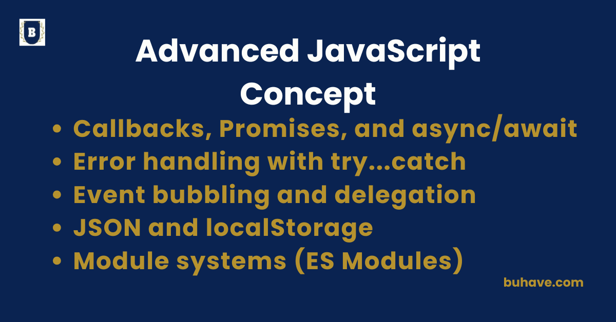 Advanced JavaScript Concepts