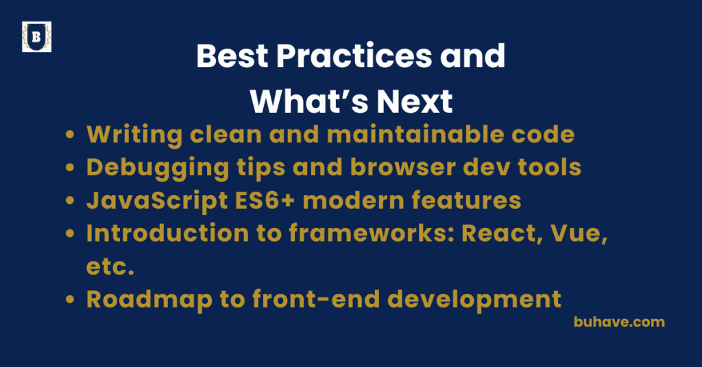Best Practices and What’s Next