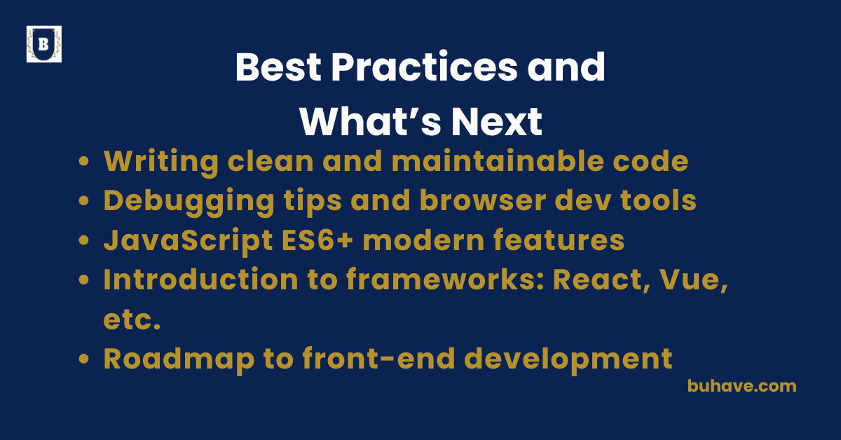 Best Practices and What’s Next
