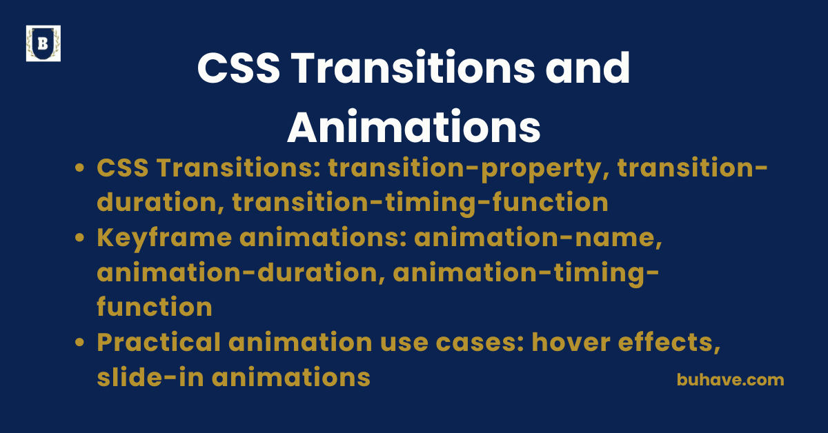 CSS Transitions and Animations