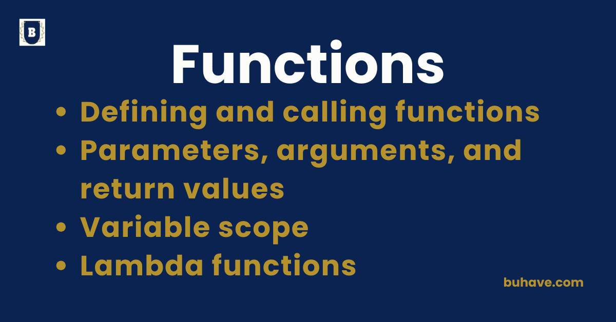 Functions