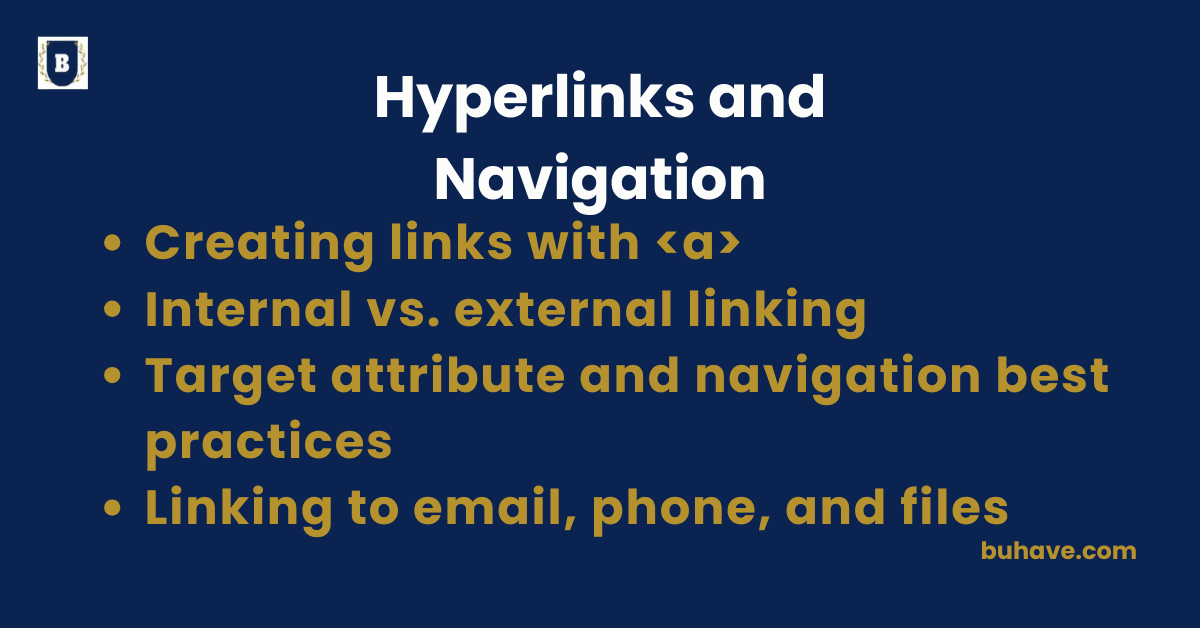Hyperlinks and Navigation