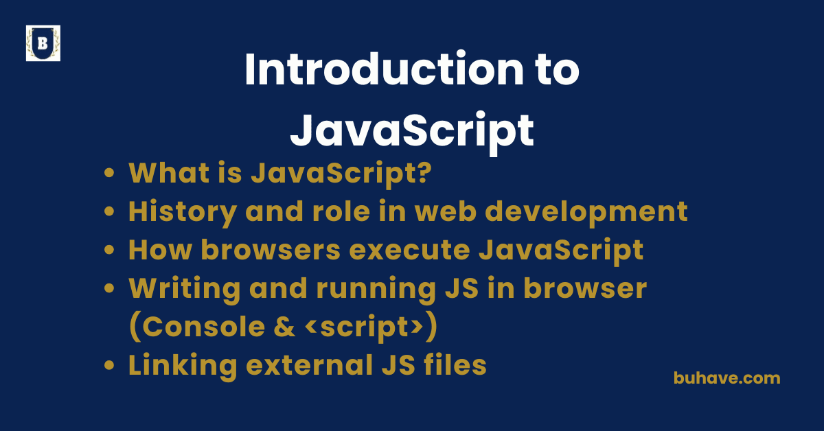 Introduction to JavaScript