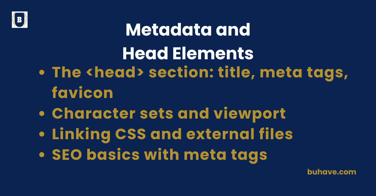 Metadata and Head Elements