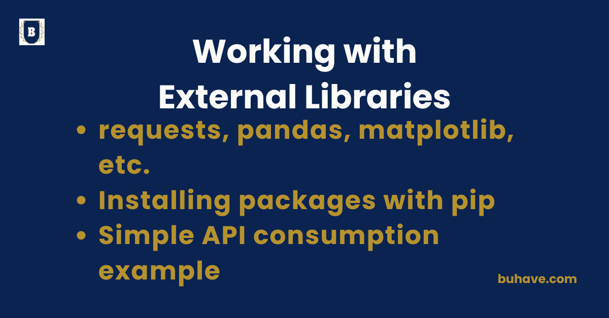 Working with External Libraries