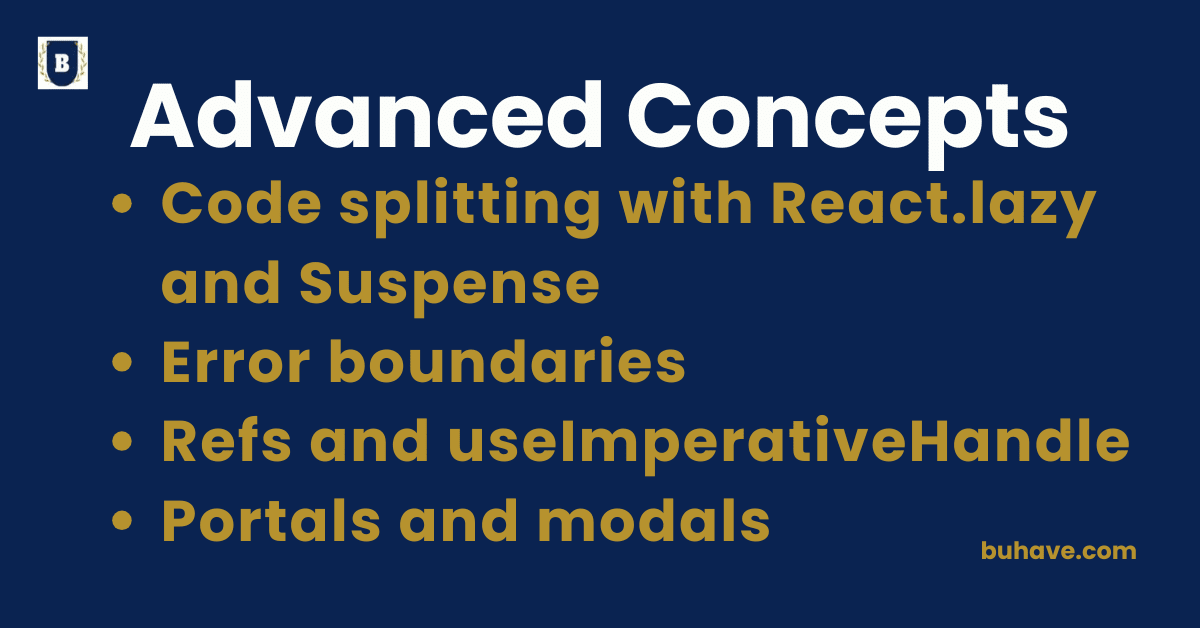 Advanced Concepts