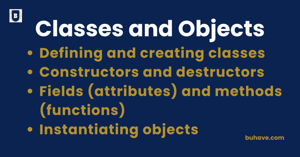 Classes and Objects