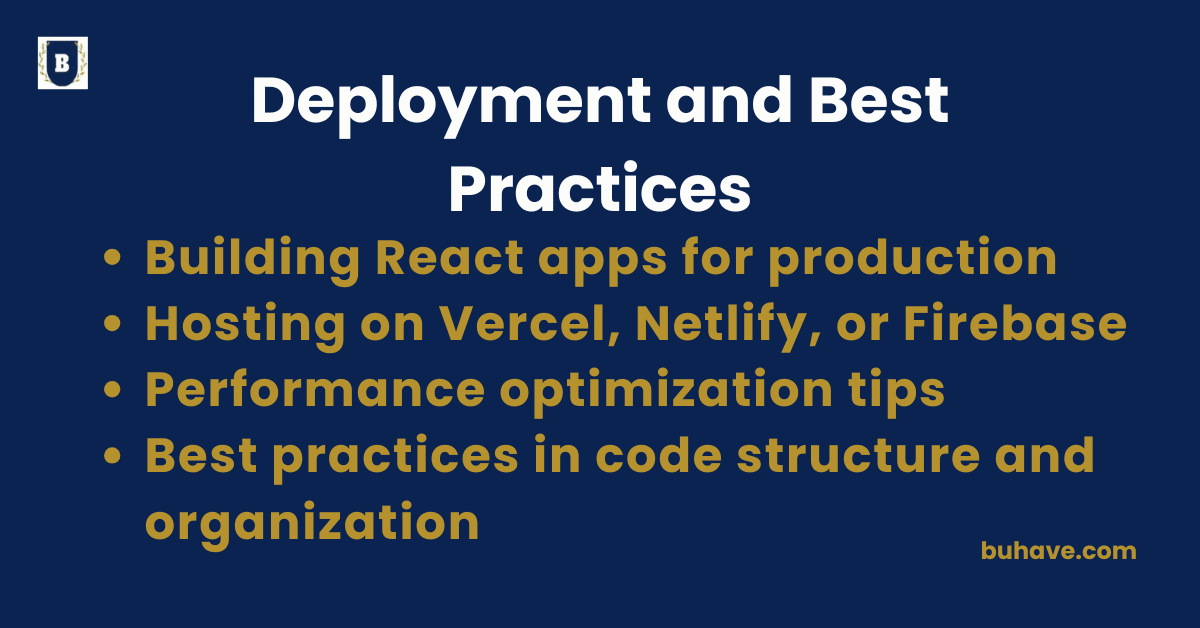 Deployment and Best Practices