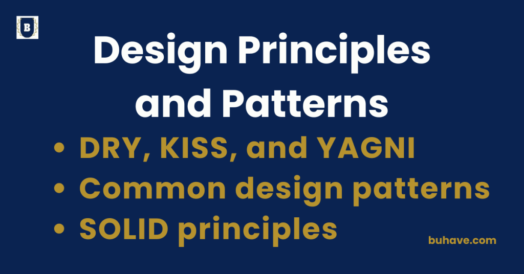 Design Principles and Patterns