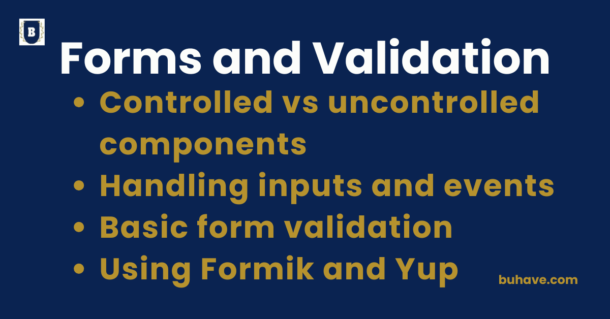 Forms and Validation