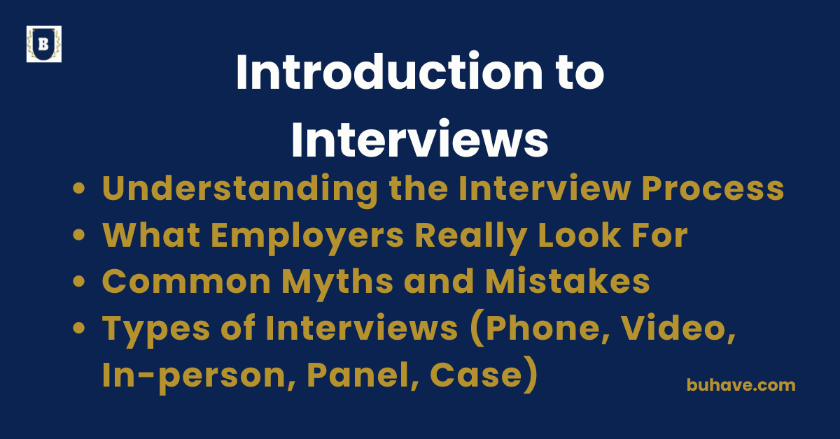 Introduction to Interviews