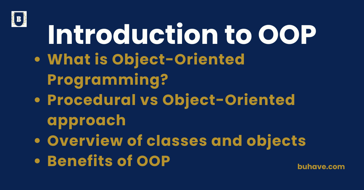 Introduction to OOP