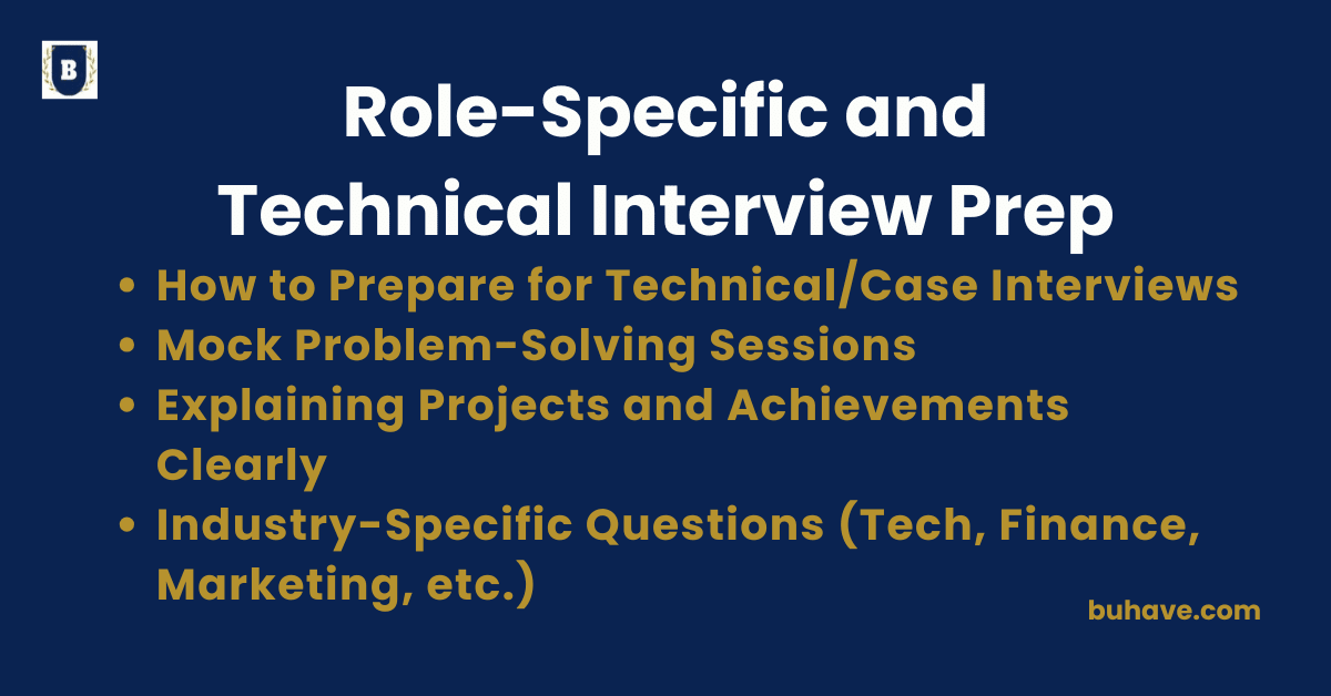 Role-Specific and Technical Interview Prep