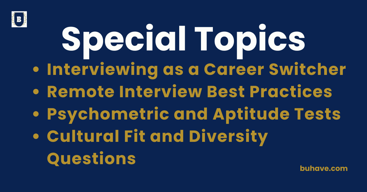 Special Topics