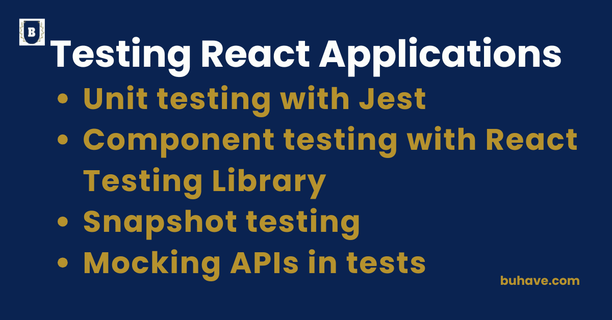 Testing React Applications