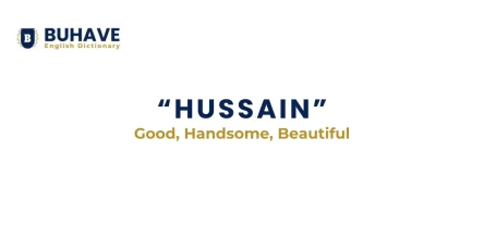 HUSSAIN Meaning and Definition