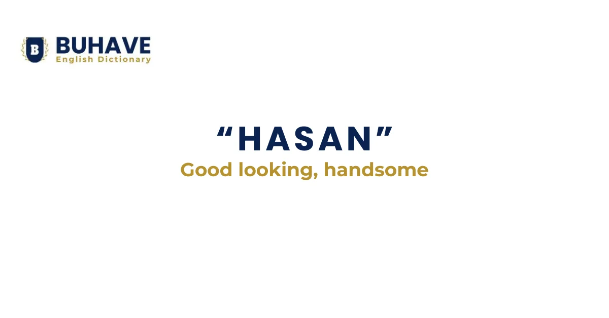 Hasan Meaning and Definition