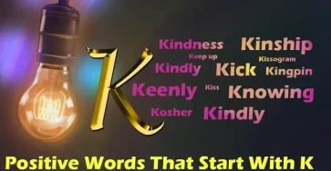 Positive Words That Start With K