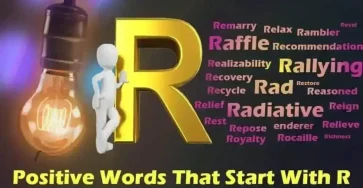 Positive Words That Start With R