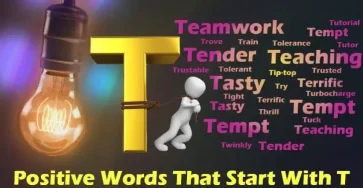 Positive Words That Start With T