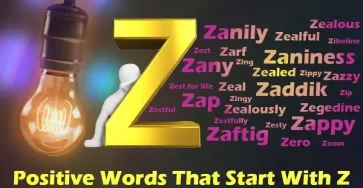 Positive Words That Start With Z