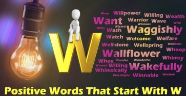 Positive Words That Start With W